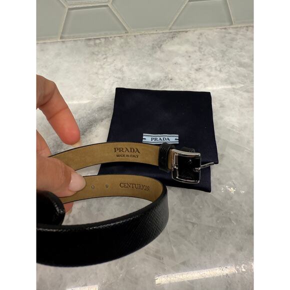 Authentic Prada Saffiano Leather Wrap Bracelet - Centurian Gift - Picture 4 of 5